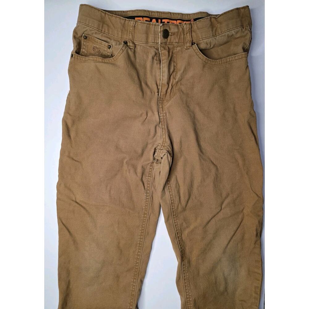 RealTree Carpenter Boys Pant Size 14-16 Large Khaki